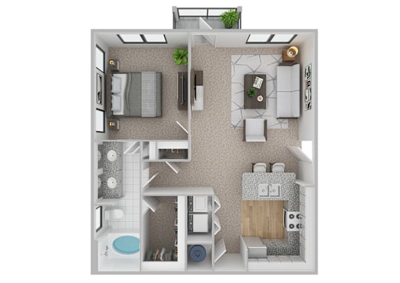 The Montreal Floor Plan at Century Cedar Hill, Cedar Hill, 75104